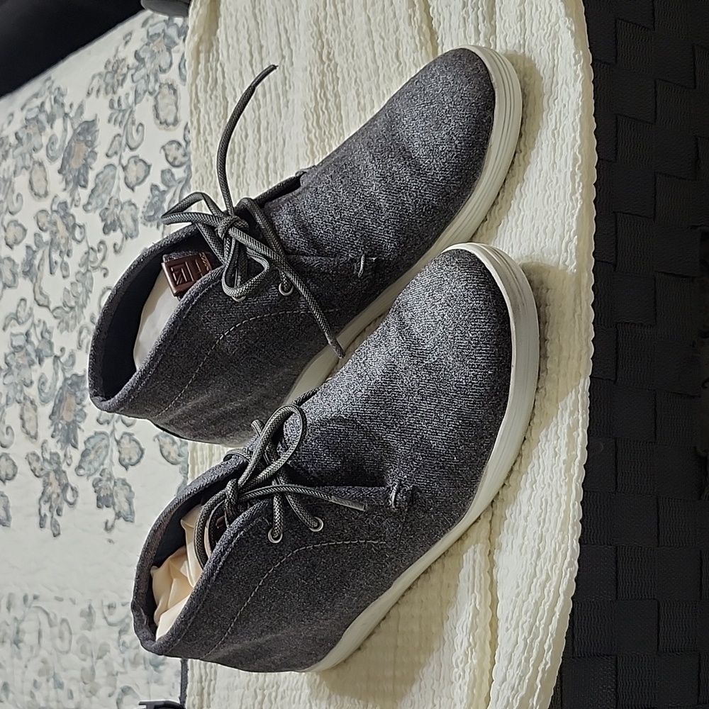 Men's grey denim shoes